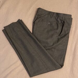 VALENTINI MADE IN ITALY CINQUANTA WOOL / silk Men's Gray Dress Pants. SIZE 50